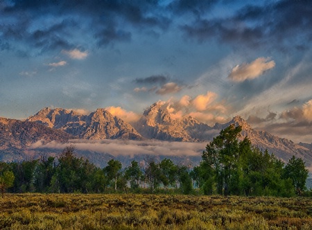 Grand Teton Mountains Sunrise