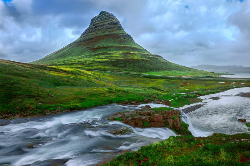 Gloom over Kirkjufell Mountain