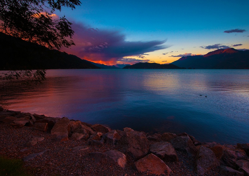 Harrison Lake Sunset
