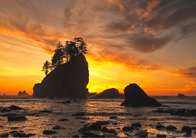 Second Beach at Sunset