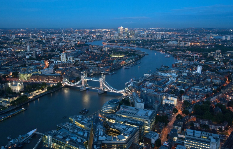 London from The Shard