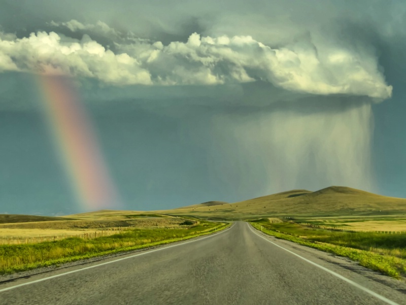 Rainbow and Rain