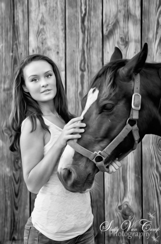 A lady and her horse~