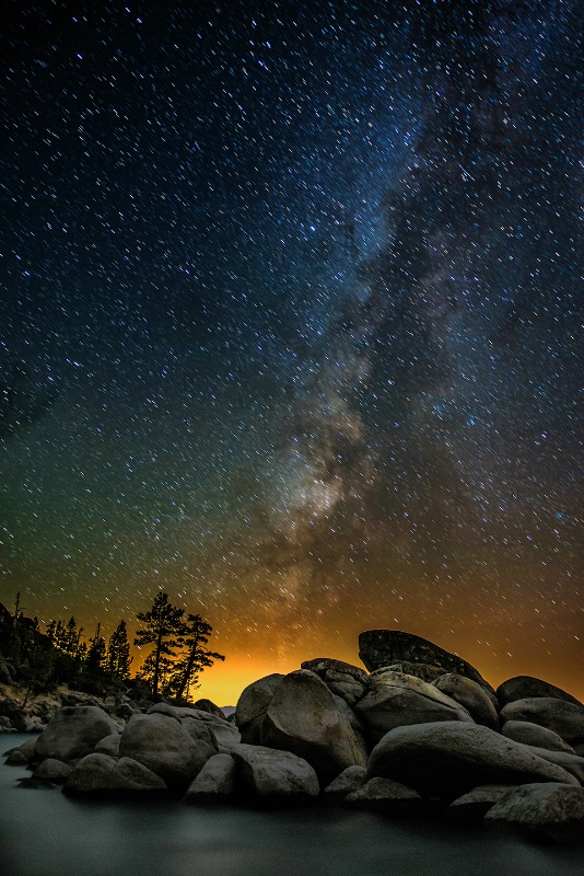 Stars and Boulders - Sand Harbor, Lake Tahoe