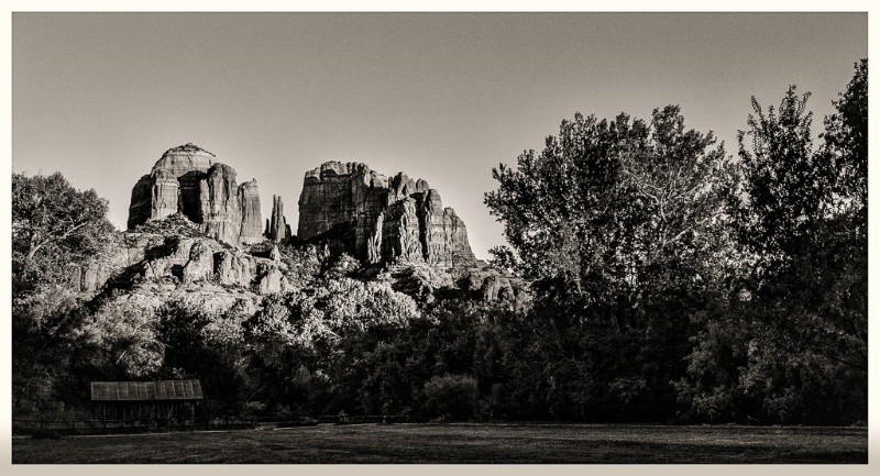 Cathedral Rock at Sunset - ID: 14201284 © John D. Roach
