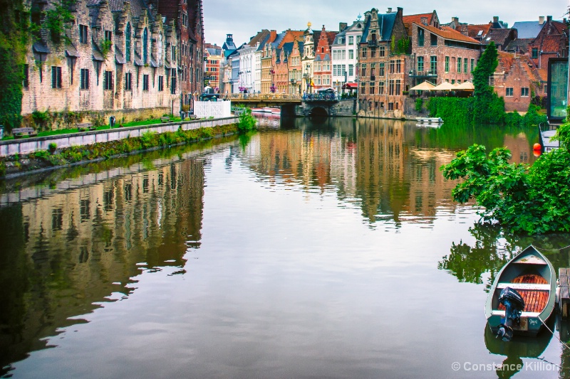 Waterway in Ghent Belgium