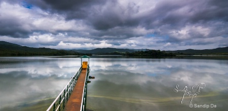 serenity of morning ayyan kere lake