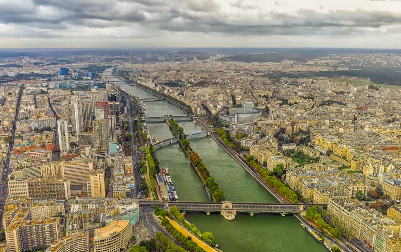 Seine River from Eiffel Tower
