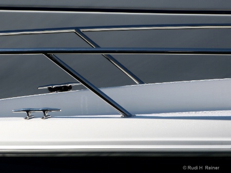 Yacht lines & chrome abstract