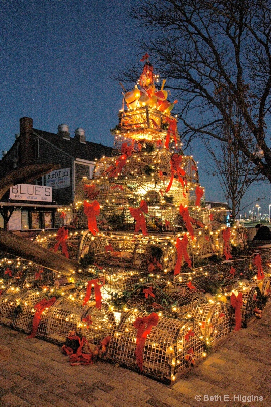 Provincetown Lobster Trap Holiday Tree - ID: 14254292 © Beth E. Higgins
