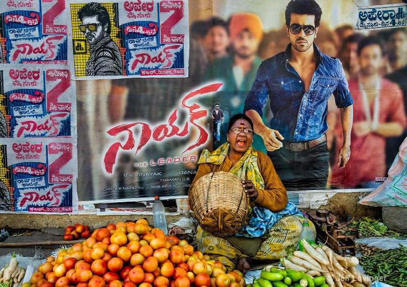 Market and Bollywood, Mysore, India    - ID: 14271272 © Jeff Lovinger