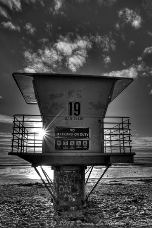 B/W - No Lifeguard on Duty 