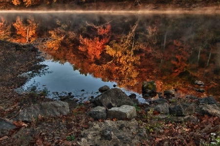 Morning Mist on the River