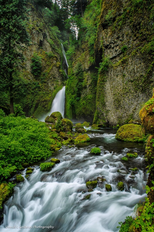 Columbia Gorge Waterfall