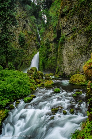 Columbia Gorge Waterfall