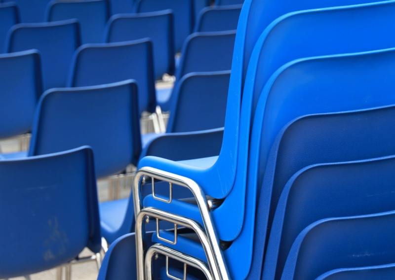 Blue chairs