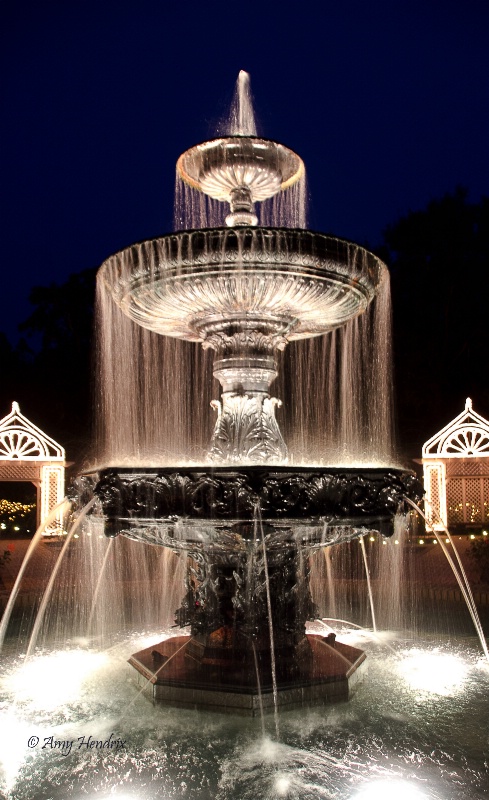 Bellingrath Fountain during Christmas 