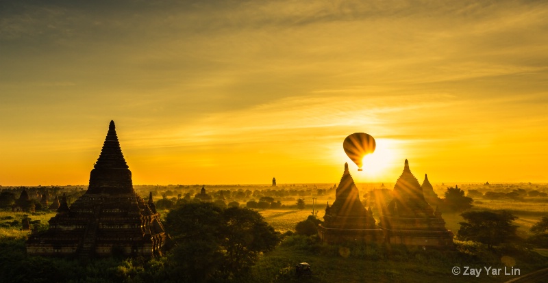 Balloon-ride in Bagan