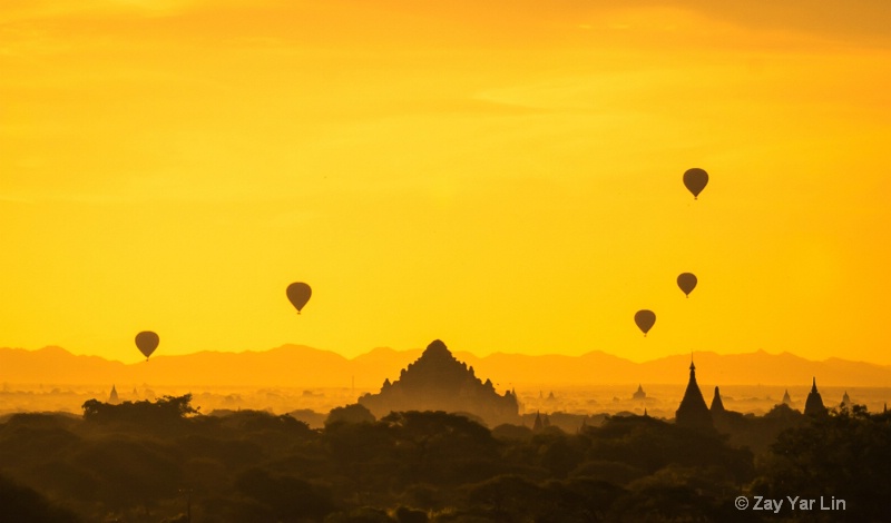 Balloons over Bagan