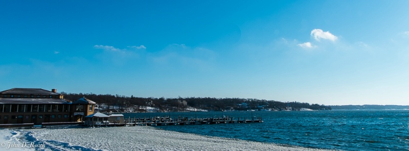 Lake Geneva, Wisconsin near the Pier in Winter