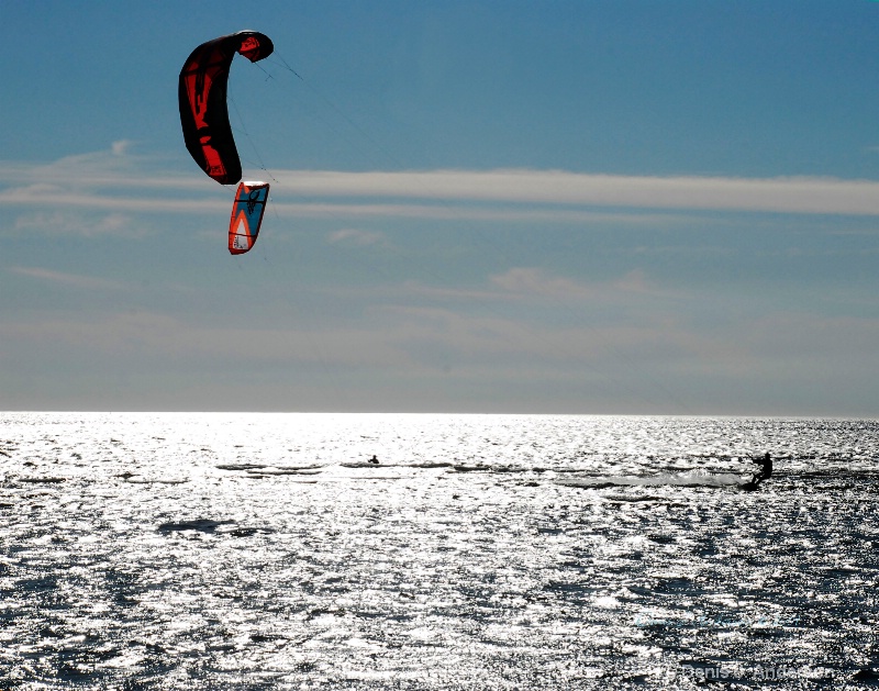 Kite Boarding in December