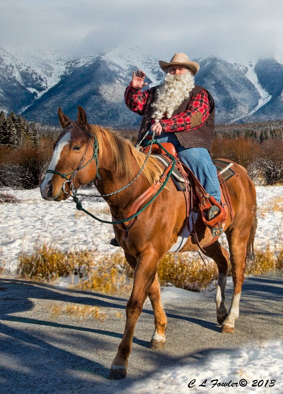 Cowboy Claus Rides into Town