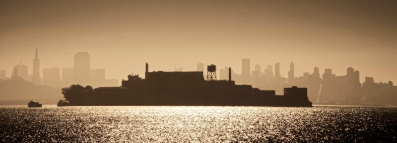 Alcatraz in Winter Haze