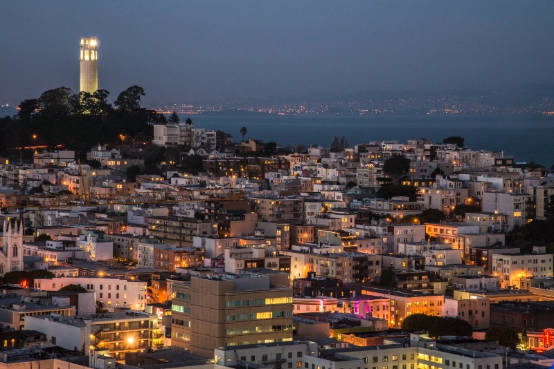 Telegraph Hill at Twilight