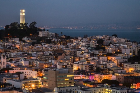 Telegraph Hill at Twilight