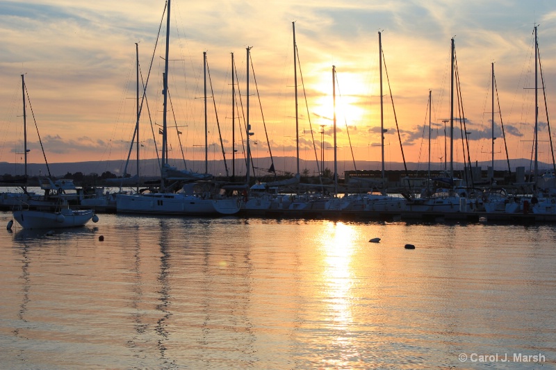 Ionian Sea Sunset in Siracusa, Sicily