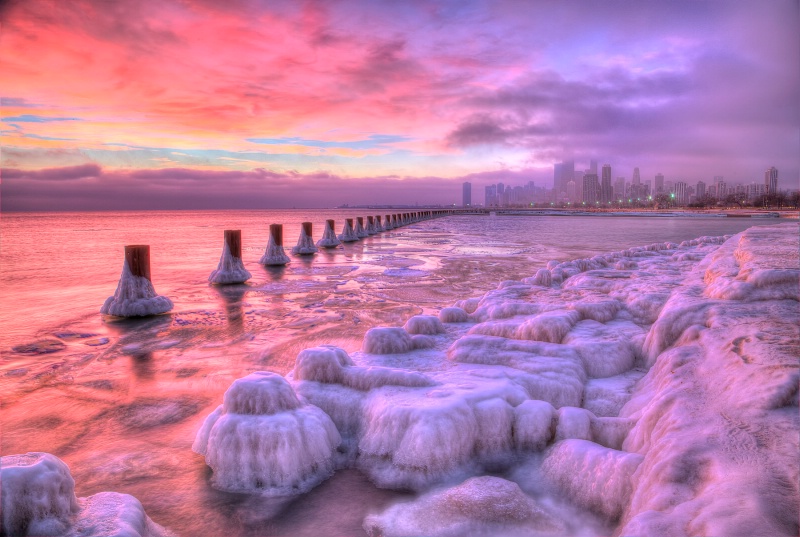 Chicago Winter Sunrise