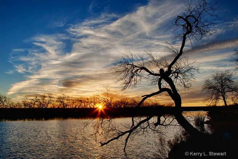Lake Nasworthy Sunset  No.6 - ID: 14352509 © Kerry L. Stewart