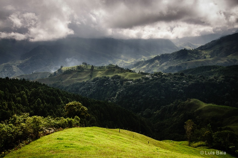 Valley in La Carbonera, Colombia