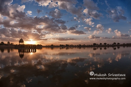 Sunrise At Gadsisar Lake.