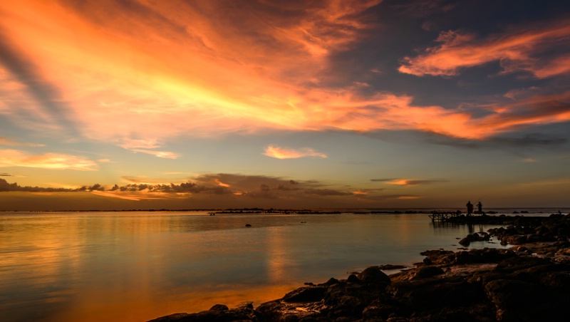Sunset at Flic en Flac, Mauritius