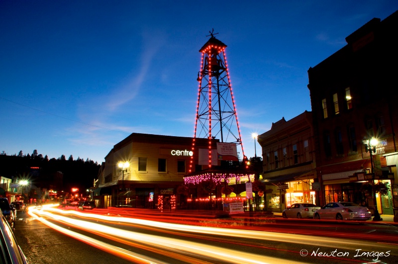 Historic Downtown Placerville at Twilight