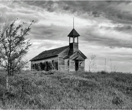 schoolhouse in the prairie