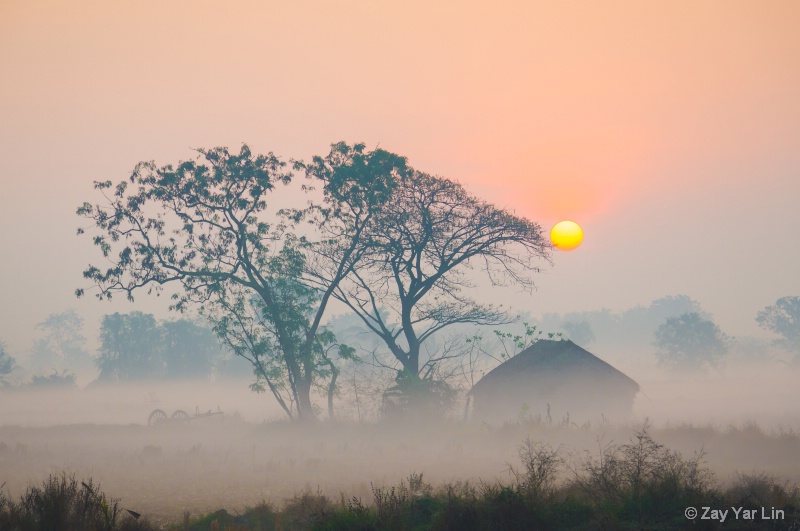 Winter Sunrise in Myanmar