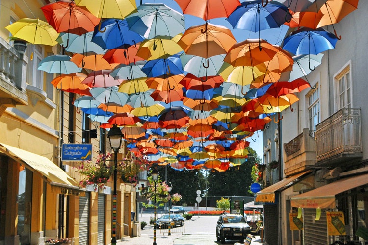 Wild colors on the street.