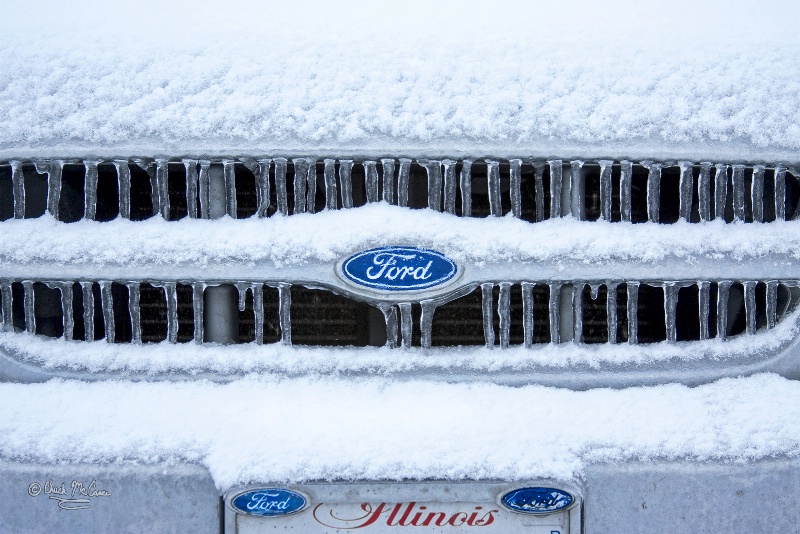 Icy Snowy Ford Ranger Grill