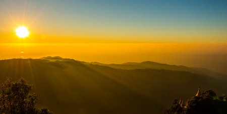 Sunset of Mt. Kyite Htee Yoe