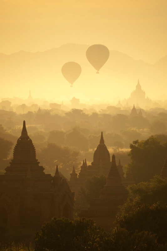Yellow Morning of Bagan