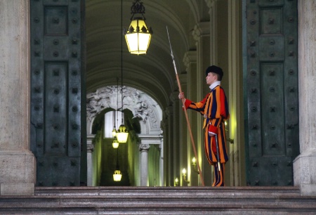Vatican: a guard