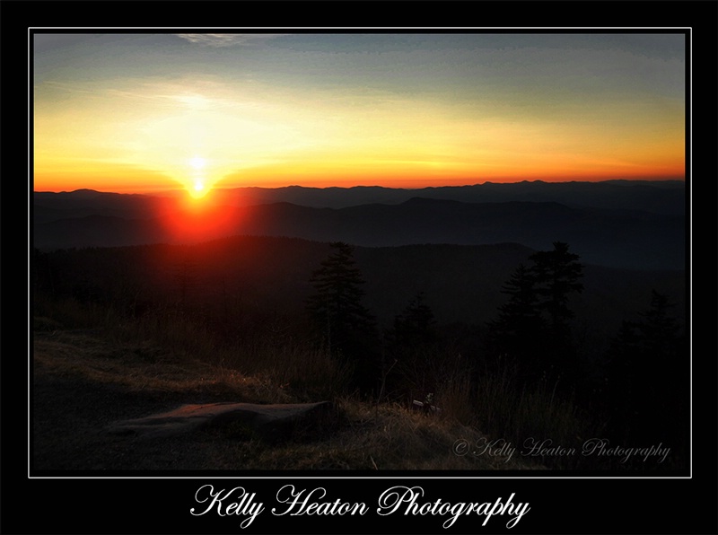 Clingmans Dome Sunrise with Cross