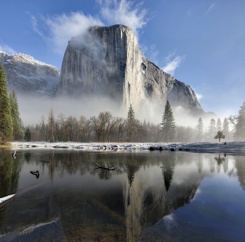 El Capitan After A Spring Snow