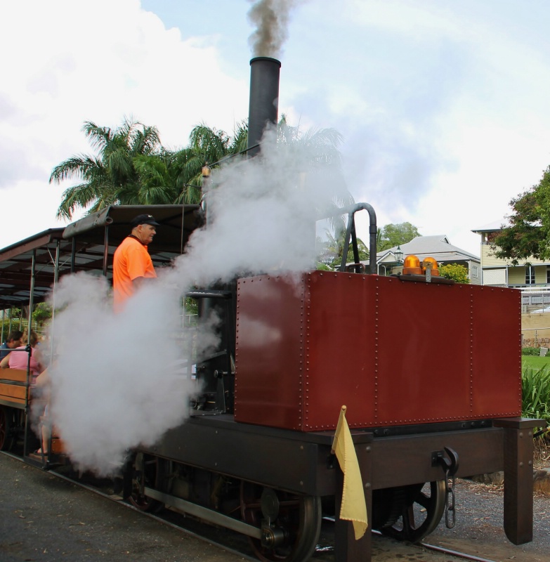 Sunday train rides in the park