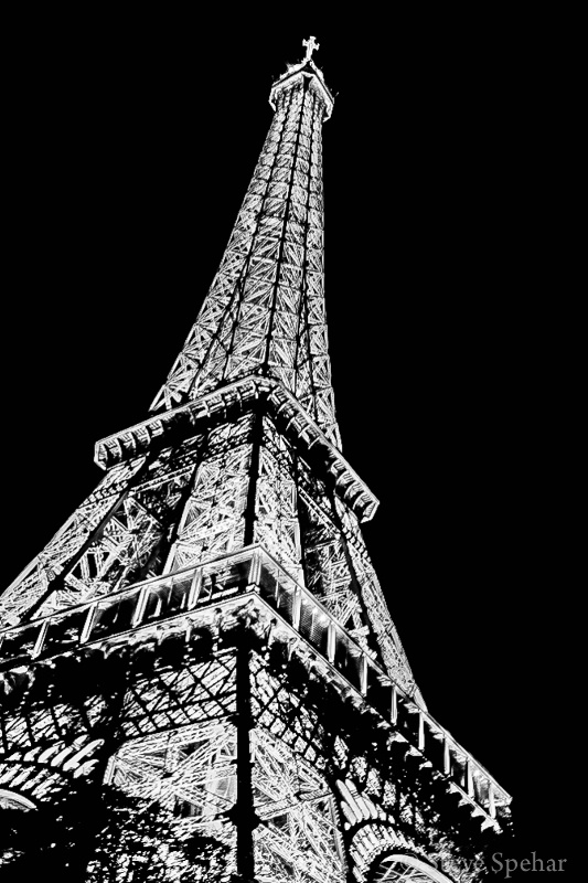 Eiffel Tower Monochrome