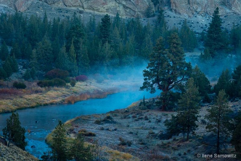 Misty Crooked River