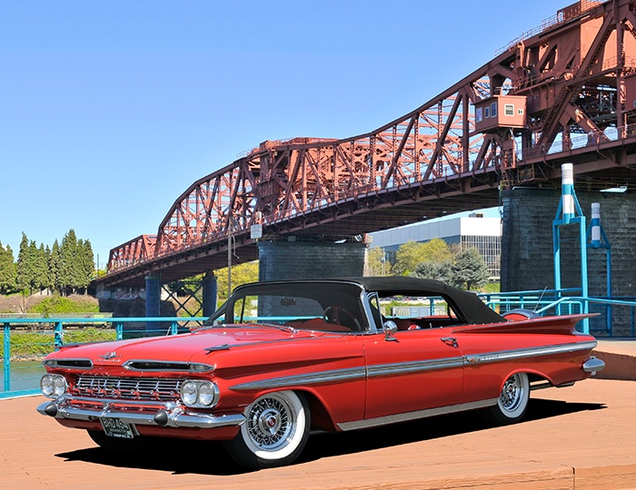 1959 Chevrolet Impala Convertible Broadway Bridge