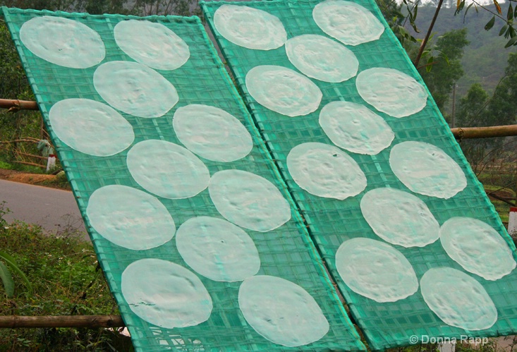 rice paper drying